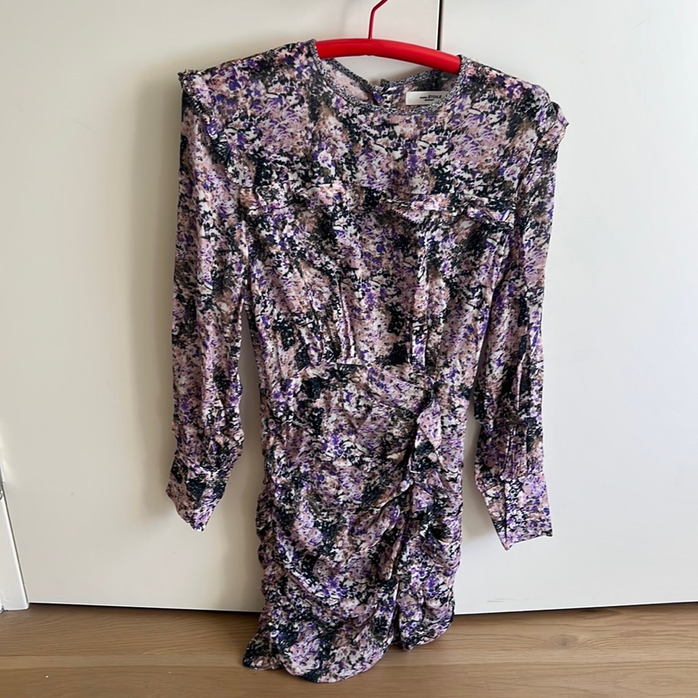 Sold ! Isabel Marant etoile size 34 or 0 purple floral dress! Beautiful fit